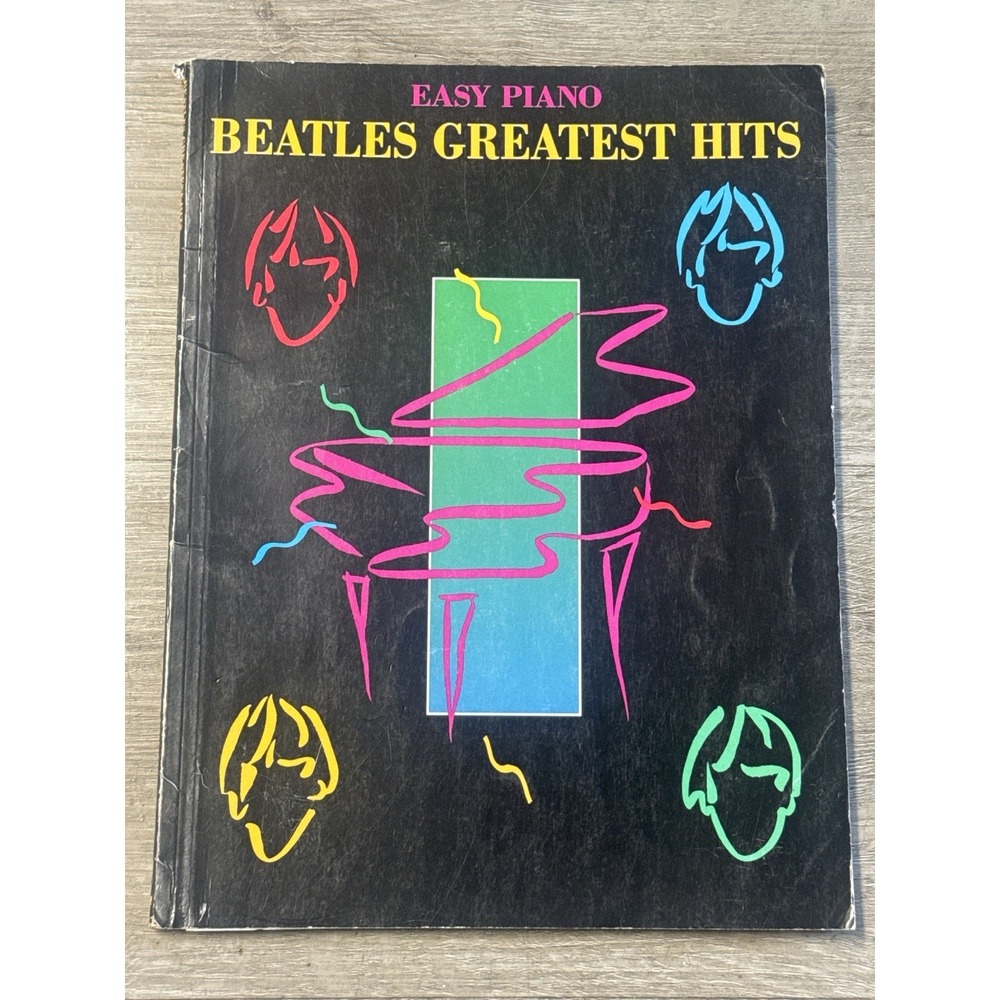 Vtg Easy Piano Beatles Greatest Hits Sheet Music Songbook Hal Leonard HL00490364